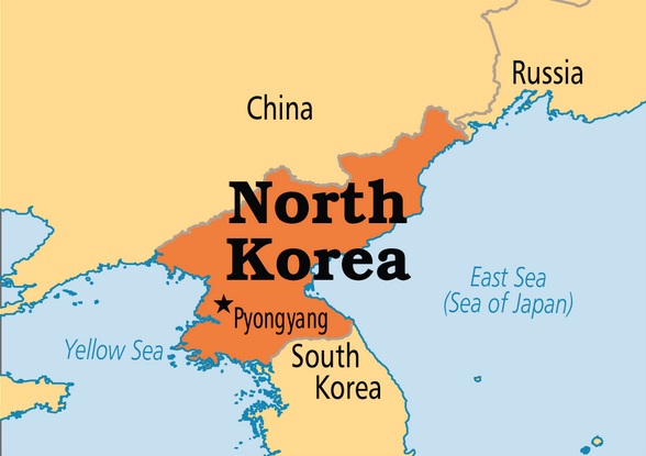 peta letak map korea utara